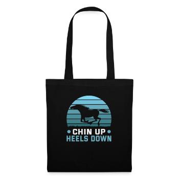 Design équestre et équestre pour les amoureux des chevaux - Sac en tissu - noir - Devant