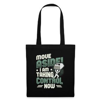 Support informatique Computer Nerd Programmeur Pun - Sac en tissu - noir - Devant