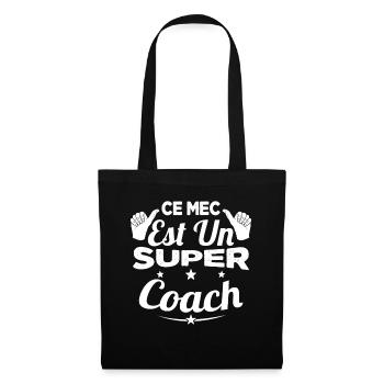 Ce Mec est un Super Coach Cadeau - Sac en tissu - noir - Devant