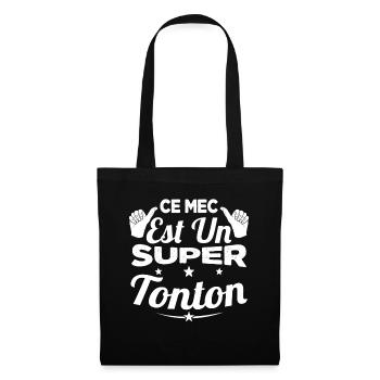 Cadeau Ce Mec Est Un Super Tonton Oncle - Sac en tissu - noir - Devant