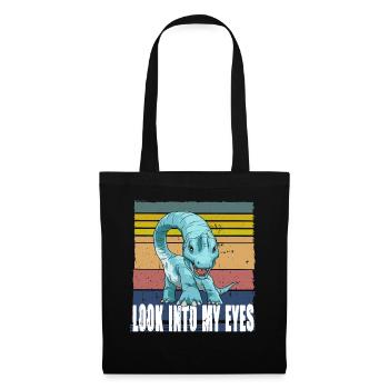 Look Into My Eyes Brachiosaurus Dinosaurier - Stoffbeutel - Schwarz - Vorne