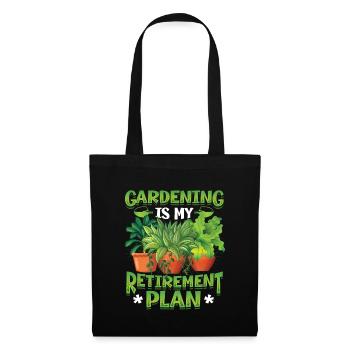 Le jardinage est mon plan de retraite jardinier - Sac en tissu - noir - Devant