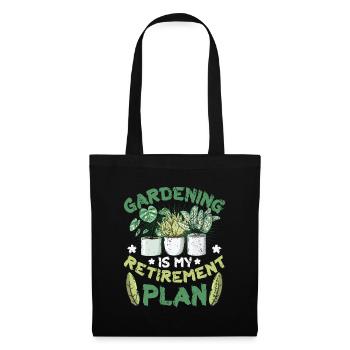 Gardening is my retirement plan gardener - Tote Bag - black - Front