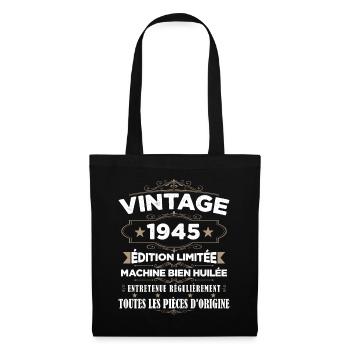 Vintage 1945 Edition Limitée - Sac en tissu - noir - Devant