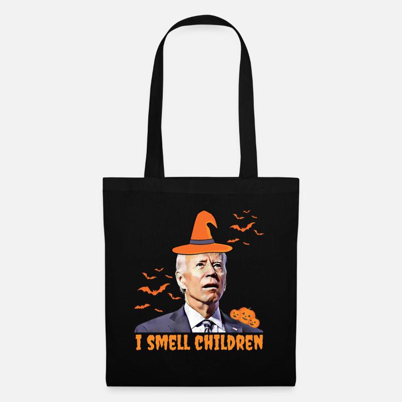 Biden Halloween , Ich rieche Kinder, Republikaner - Stoffbeutel - Schwarz