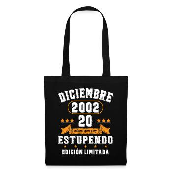 20 Ans Anniversaire Vintage Né(e) en Décembre 2002 - Sac en tissu - noir - Devant