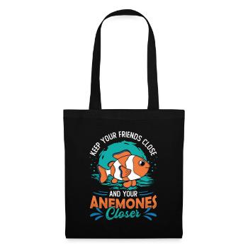 Keep Your Friends Close And Your Anemones Closer - Tote Bag - black - Front