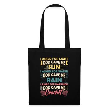 Crochet lucky yarns - Tote Bag - black - Front