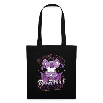 Koala-fied Koala Proud Preschool Teacher - Tote Bag - black - Front