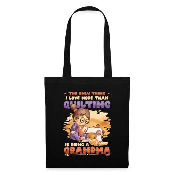 Sewing Quilter Grandma Quilts - Tote Bag - black - Front