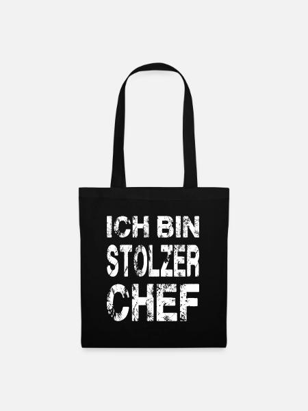 Ich Bin Stolzer Chef - Stoffbeutel - Schwarz