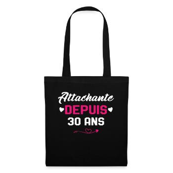 Femme Cadeau Anniversaire 30 ans Fille Humour - Sac en tissu - noir - Devant