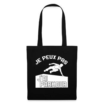 Je Peux Pas J'ai Parkour - Sac en tissu - noir - Devant