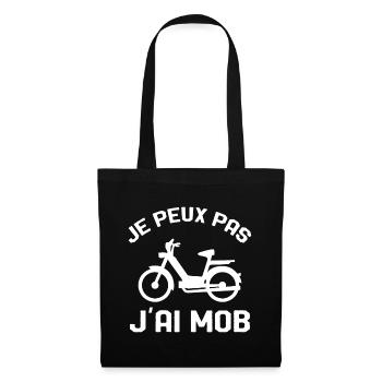 Je Peux Pas J'ai Mob Cadeau - Sac en tissu - noir - Devant