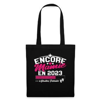 Encore Mamie En 2023 Cadeau Future Grand-mère - Sac en tissu - noir - Devant