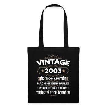 Vintage 2003 Édition Limitée - Sac en tissu - noir - Devant