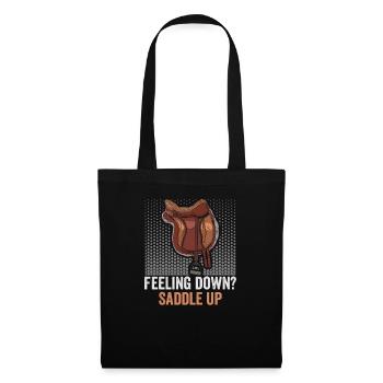 Design équestre et équestre pour les amoureux des chevaux - Sac en tissu - noir - Devant
