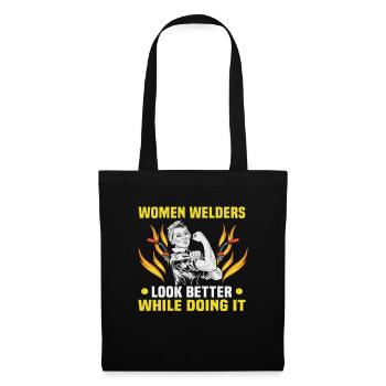 Welder Spruch Design for MetalWorkers - Tote Bag - black - Front