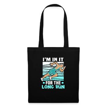 Running Marathon Runner Running - Tote Bag - black - Front