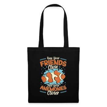 Keep Your Friends Close And Your Anemones Closer - Tote Bag - black - Front