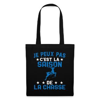 C'est La Saison De La Chasse Humour Chasseur - Sac en tissu - noir - Devant