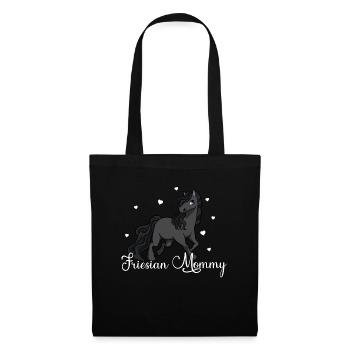 Horse lovers - Friesian Mommy - Tote Bag - black - Front