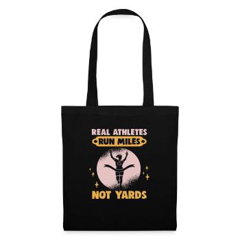 Running Marathon Runner Running - Sac en tissu - noir - Devant
