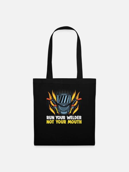 Conception de slogan de soudeur pour les métallurgistes - Sac en tissu - noir