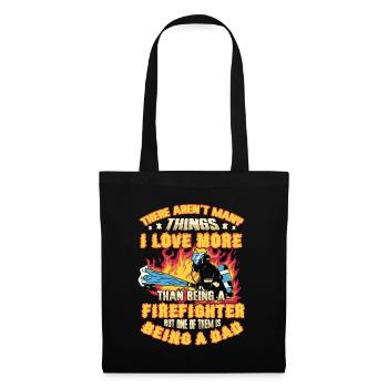 Fireman, pride, dad. - Tote Bag - black - Front