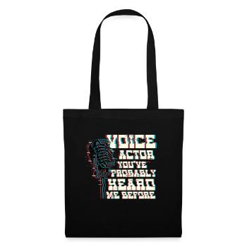 Acteur de doublage Vous m’avez probablement déjà entendu Voix - Sac en tissu - noir - Devant