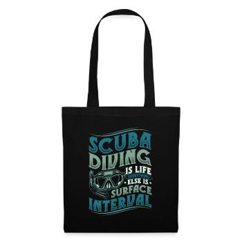 Plongeurs de plongée - Sac en tissu - noir - Devant