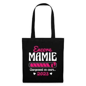 Encore Mamie En 2023 Cadeau Future Grand-mère - Sac en tissu - noir - Devant