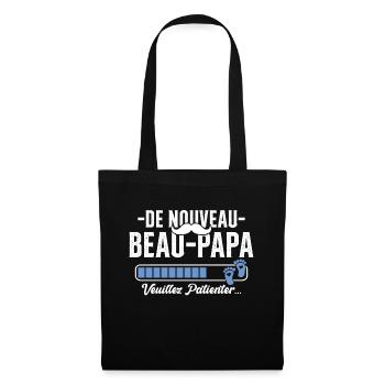 Nouveau Beau Papa Cadeau Père Cool - Sac en tissu - noir - Devant