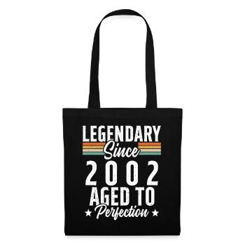 Legendär seit 2002 - Stoffbeutel - Schwarz - Vorne