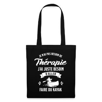 J'ai juste Besoin D'aller Faire du Kayak Humour - Sac en tissu - noir - Devant