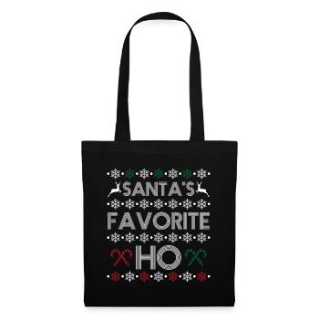 Santa's favorite ho - Sac en tissu - noir - Devant