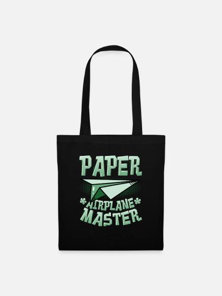 Papierflieger Master. - Stoffbeutel - Schwarz