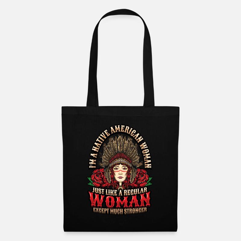Native American. - Tote Bag - black