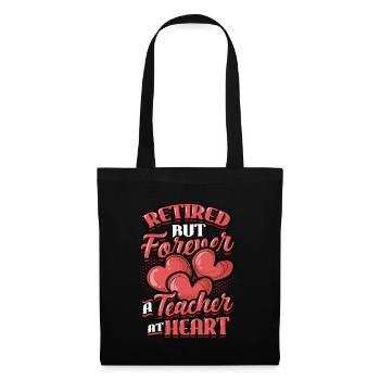 Retraité, mais toujours enseignant dans l’âme. - Sac en tissu - noir - Devant