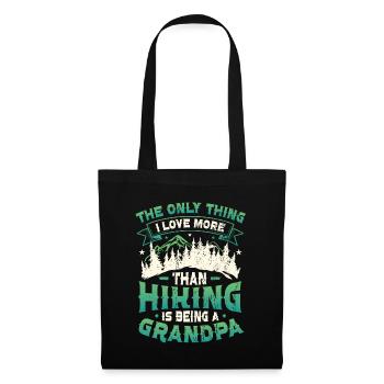 Grand-père errant dans la montagne. - Sac en tissu - noir - Devant