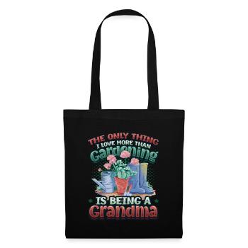 Amoureux du jardin, femmes, jardinage, grand-mère. - Sac en tissu - noir - Devant