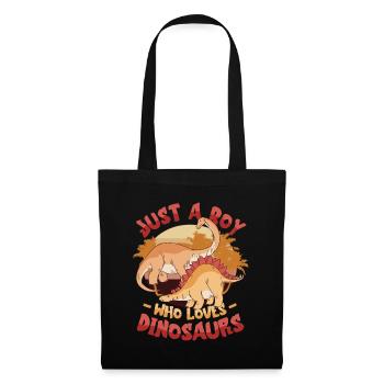 Just A Boy Who Loves Dinosaurs. Young Dinosaur - Tote Bag - black - Front