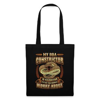C’est de moi que vous devriez vous inquiéter. - Sac en tissu - noir - Devant