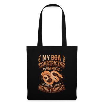 C’est de moi que vous devriez vous inquiéter. - Sac en tissu - noir - Devant
