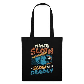 Ninja Sloth slow but deadly - Tote Bag - black - Front