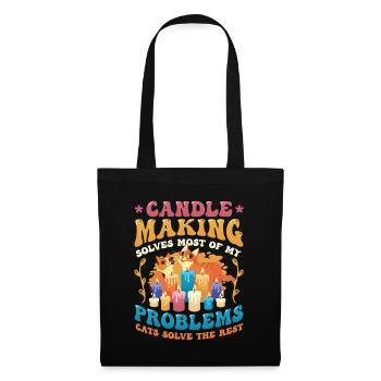 Candle Making Cat Lovers Candle Makers - Tote Bag - black - Front