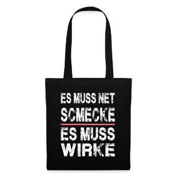 ES MUSS NET SCHMECKE ES MUSS WIRKE für Apotheker - Stoffbeutel - Schwarz - Vorne