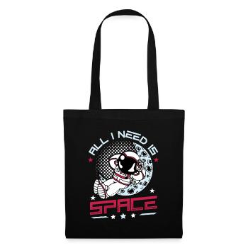J’ai juste besoin d’espace, astronaute. - Sac en tissu - noir - Devant