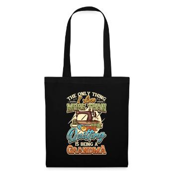 Sewing, Quilter, Grandma, - Tote Bag - black - Front