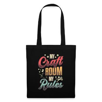 Ma chambre d’artisanat Mes règles Maman rusée - Sac en tissu - noir - Devant